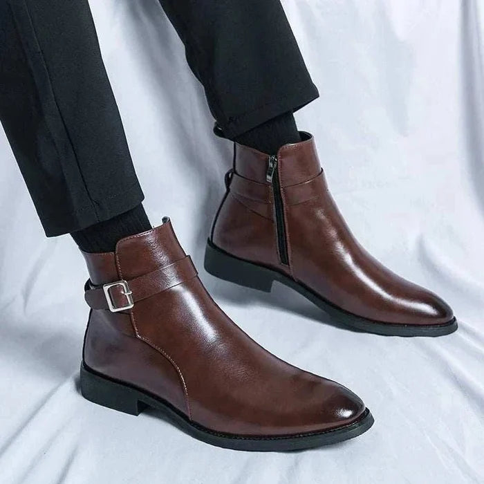 Elegant luxury boots - AntoniosClothing - Brown
