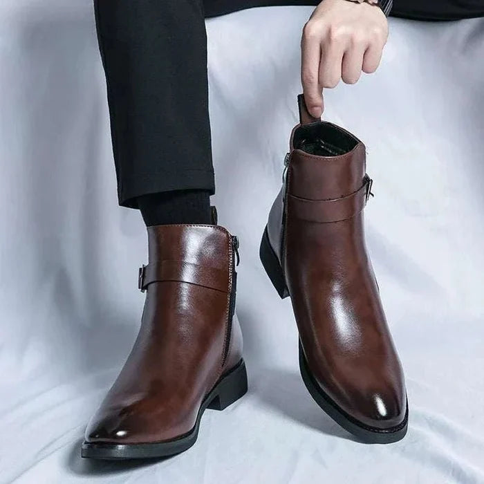 Elegant luxury boots - AntoniosClothing - Brown