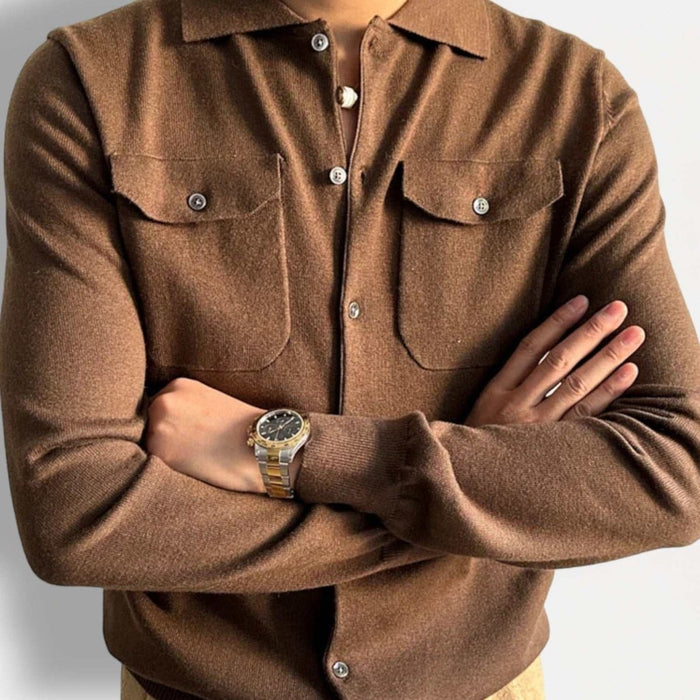 Fall season retro jacket - AntoniosClothing - Navy blue