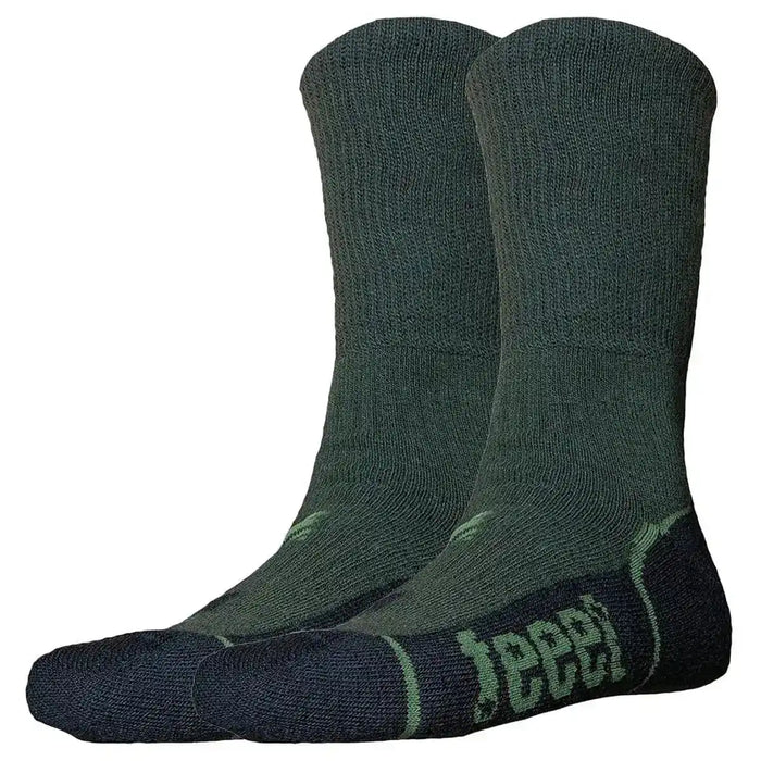 Feeet Hiker Merino Sock Olive by John Bull Clothing, thick green hiking socks with cushioned soles for outdoor performance and breathability.  from  John Bull Clothing