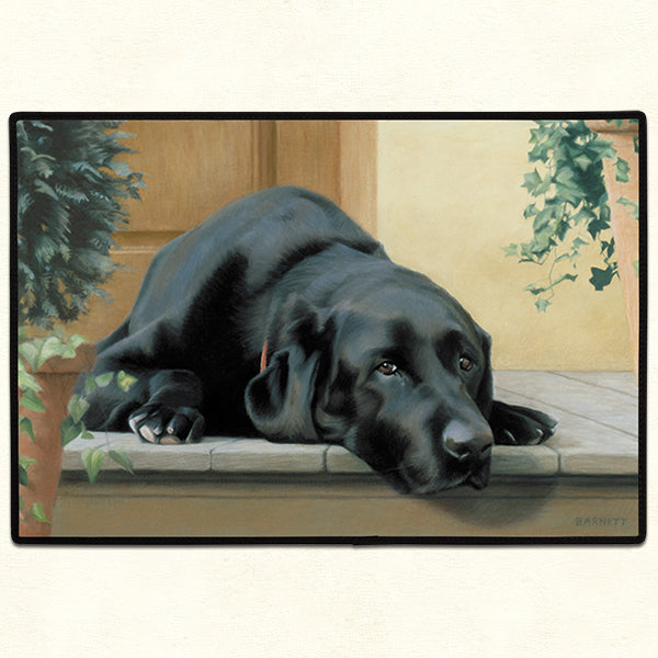 FIDDLER'S ELBOW BLACK LAB DOORMAT