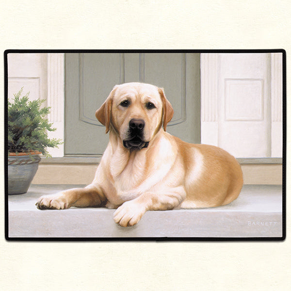 FIDDLER'S ELBOW YELLOW LAB DOORMAT