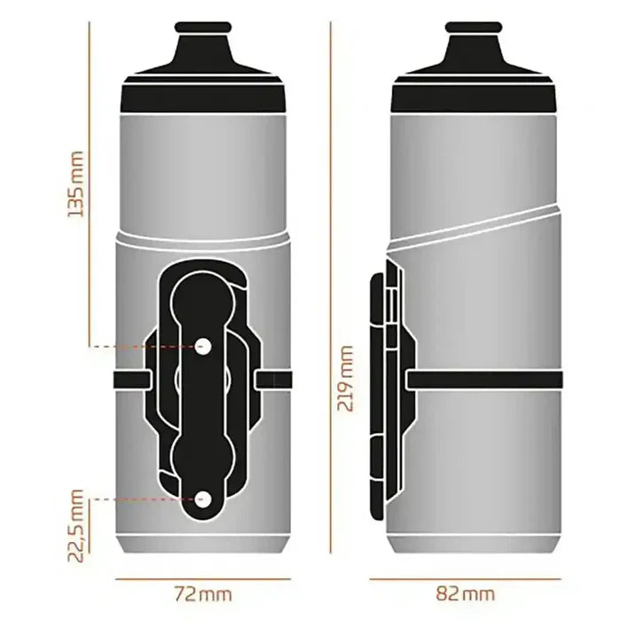 Fidlock Twist Bottle and Bike Mount with 600ml Clear Bottle - John Bull Clothing  from  John Bull Clothing