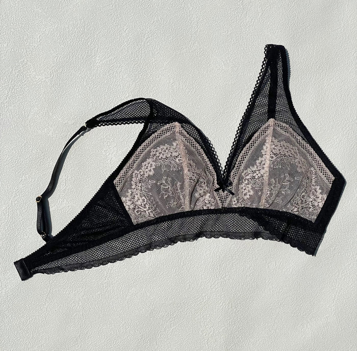 Floral Bralette | Black