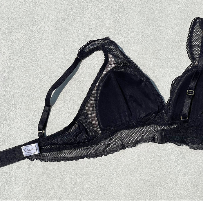 Floral Bralette | Black