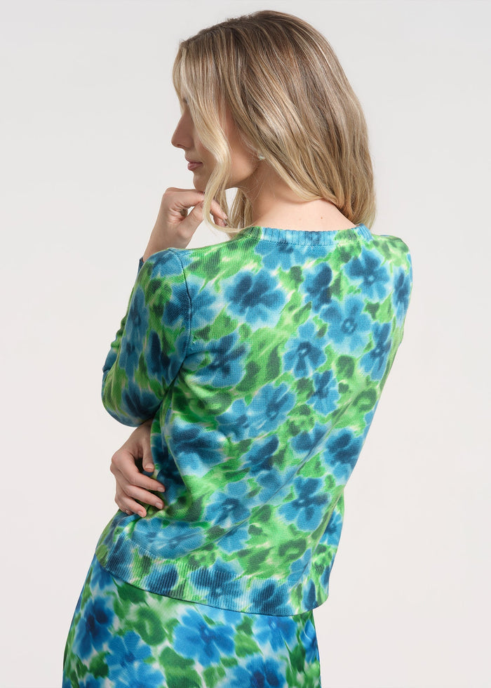 Floral Knit Cardigan Front