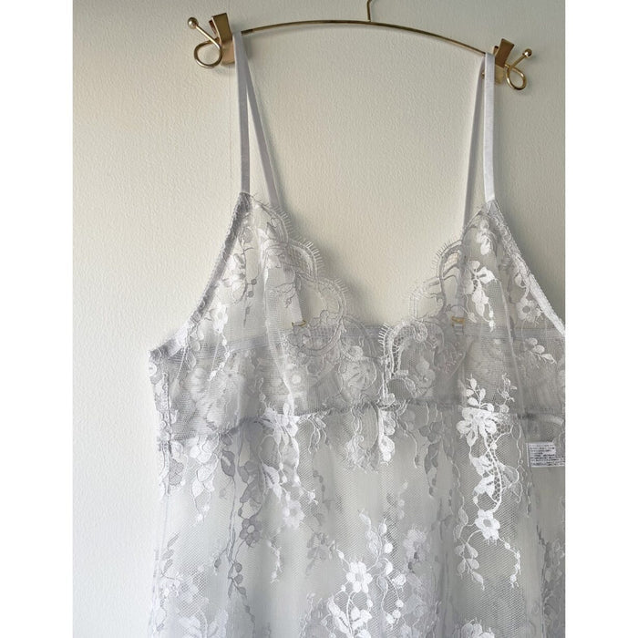 Flower Paisley Long Camisole | Light Gray
