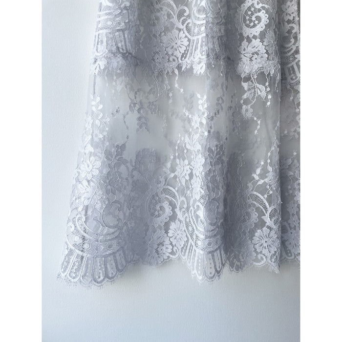 Flower Paisley Long Camisole | Light Gray