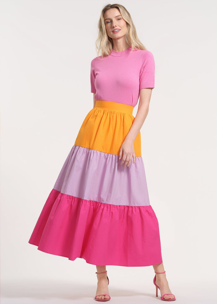 Flowy Tiered Midi Skirt