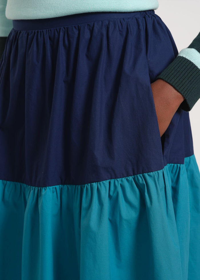 Flowy Tiered Midi Skirt