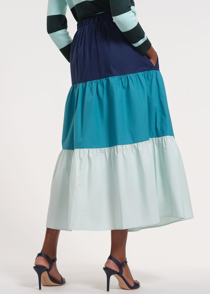 Flowy Tiered Midi Skirt