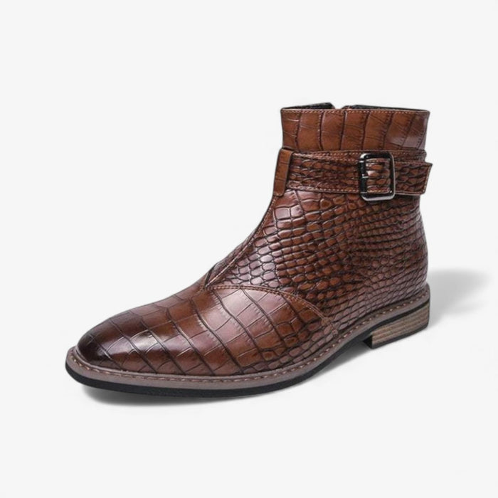 Formal pointed retro boots - AntoniosClothing - Brown