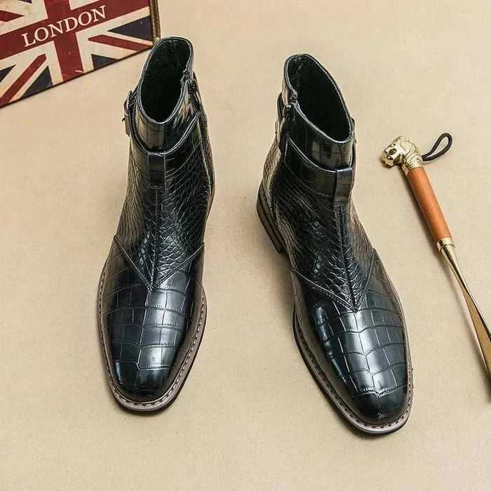 Formal pointed retro boots - AntoniosClothing - Brown
