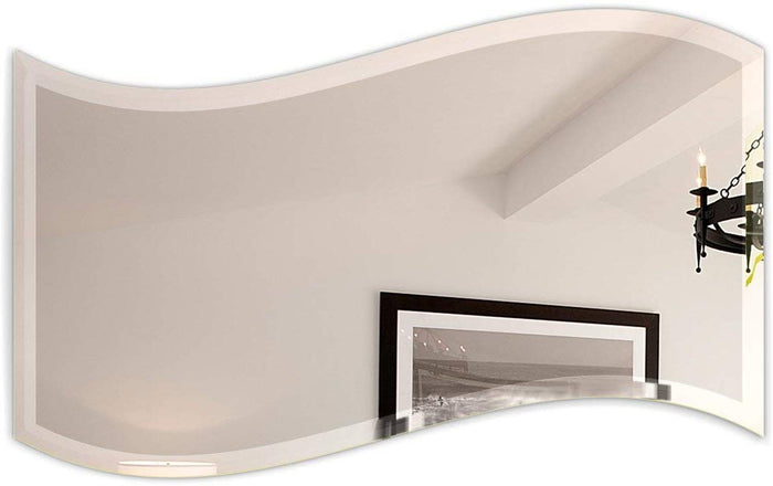 Frameless Zig Zag Wall Mirror