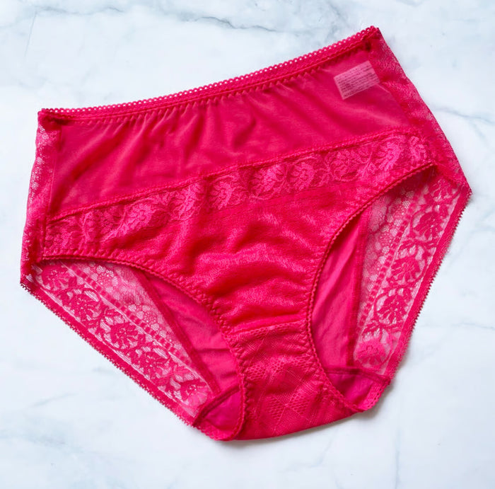 Freesia High Waist Bikini | Vivid Pink