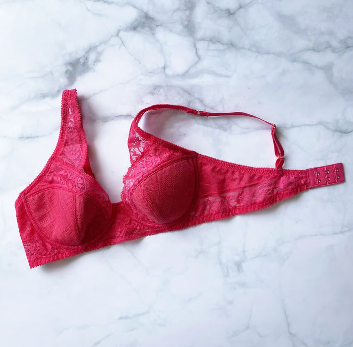 Freesia Plunge Underwire Bra | Vivid Pink