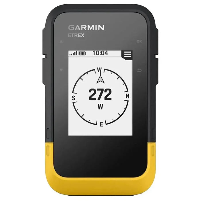 Garmin eTrex SE Handheld GPS Device showing a compass navigation screen, ideal for hikers and outdoor adventurers seeking reliable GPS tracking.  from  John Bull Clothing