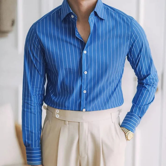 Gentleman premium shirt - AntoniosClothing - Sky Blue