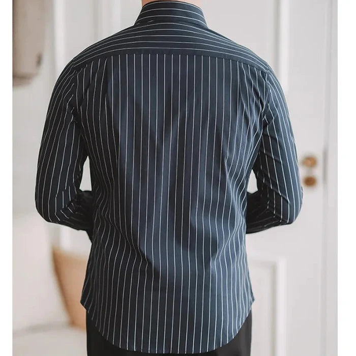 Gentleman premium shirt - AntoniosClothing - Navy Blue