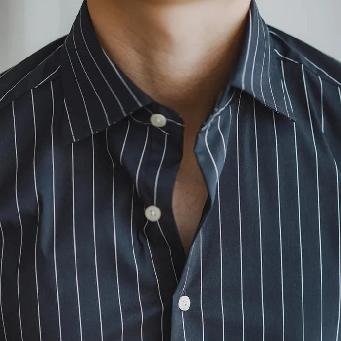 Gentleman premium shirt - AntoniosClothing - Navy Blue