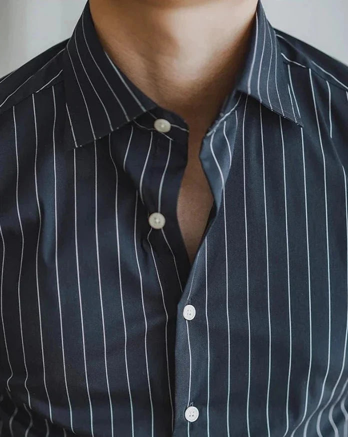 Gentleman premium shirt - AntoniosClothing - Navy Blue