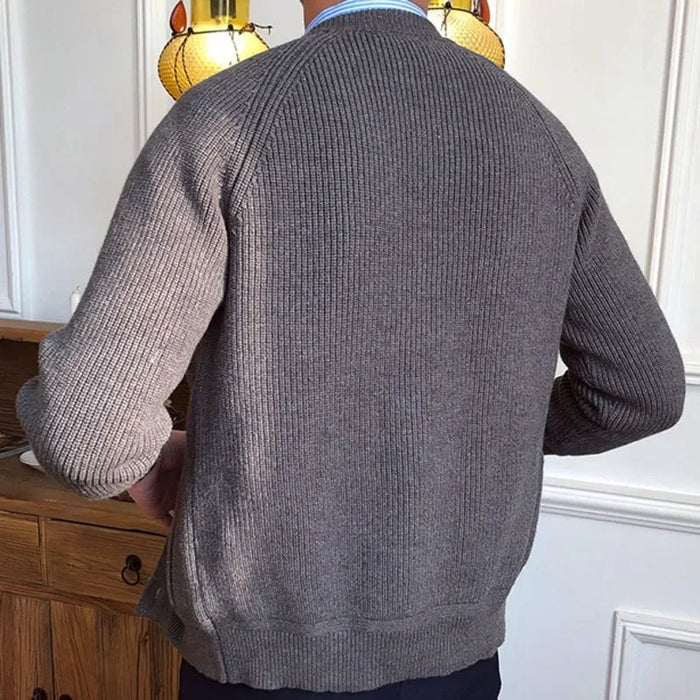 Gentleman winter cardigan - AntoniosClothing - Black