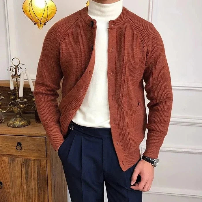 Gentleman winter cardigan - AntoniosClothing - Black