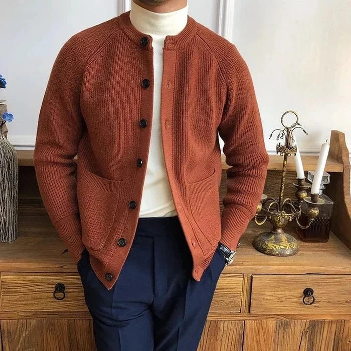 Gentleman winter cardigan - AntoniosClothing - Black