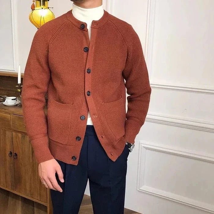 Gentleman winter cardigan - AntoniosClothing - Black