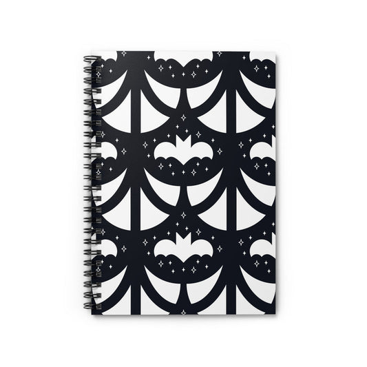 Geo Bat Graphic Spiral Notebook