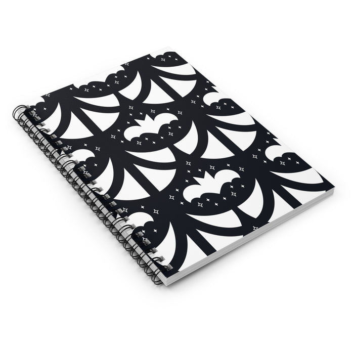Geo Bat Graphic Spiral Notebook