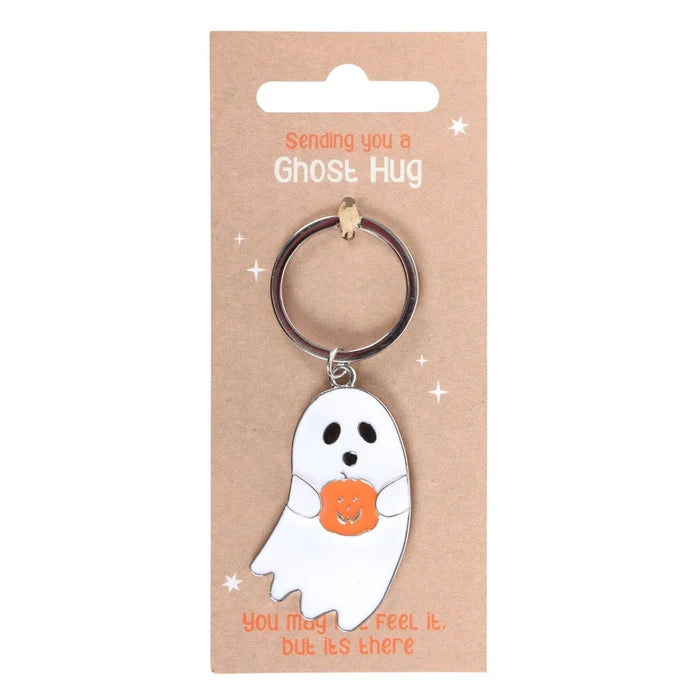 Ghost Hug Halloween Keychain