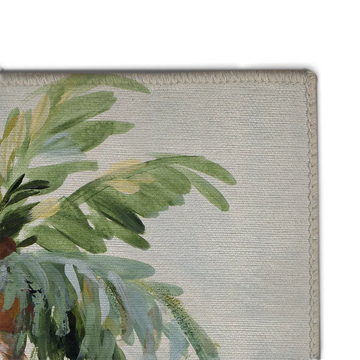 Golden Palm Chenille Accent Rug
