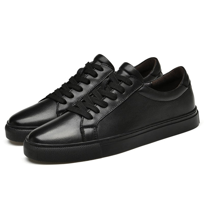 Golf Genuine Leather Shoes - AntoniosClothing - Black