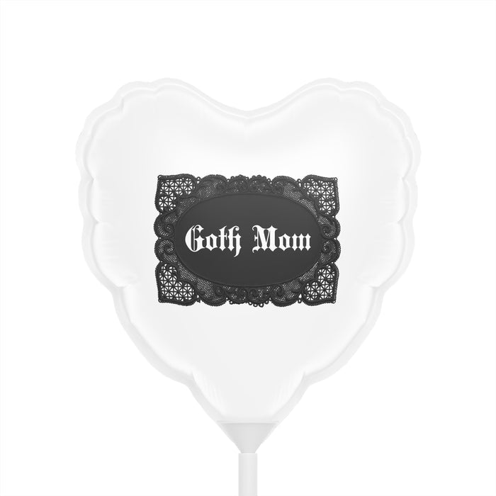 Goth Mom Elegant Heart Balloon