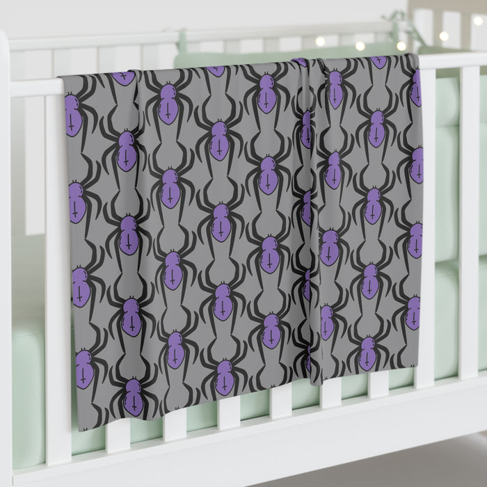 Gothic Spidey Swaddle Blanket