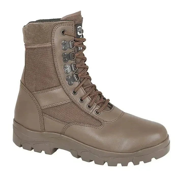 Grafters G-Force Unisex MoD Brown Combat Boot - John Bull Clothing  from  John Bull Clothing
