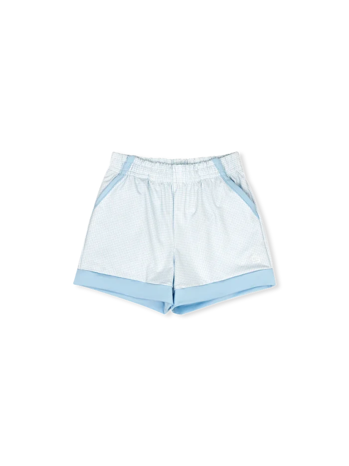 Graham Short - Cotton Candy Blue Minigingham