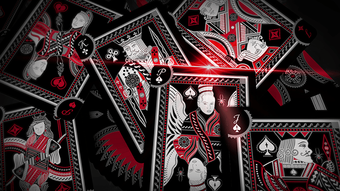 PlayingCardDecks.com-Grandmasters Black Widow Deluxe Playing Cards USPCC