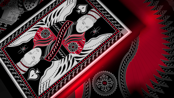 PlayingCardDecks.com-Grandmasters Black Widow Deluxe Playing Cards USPCC