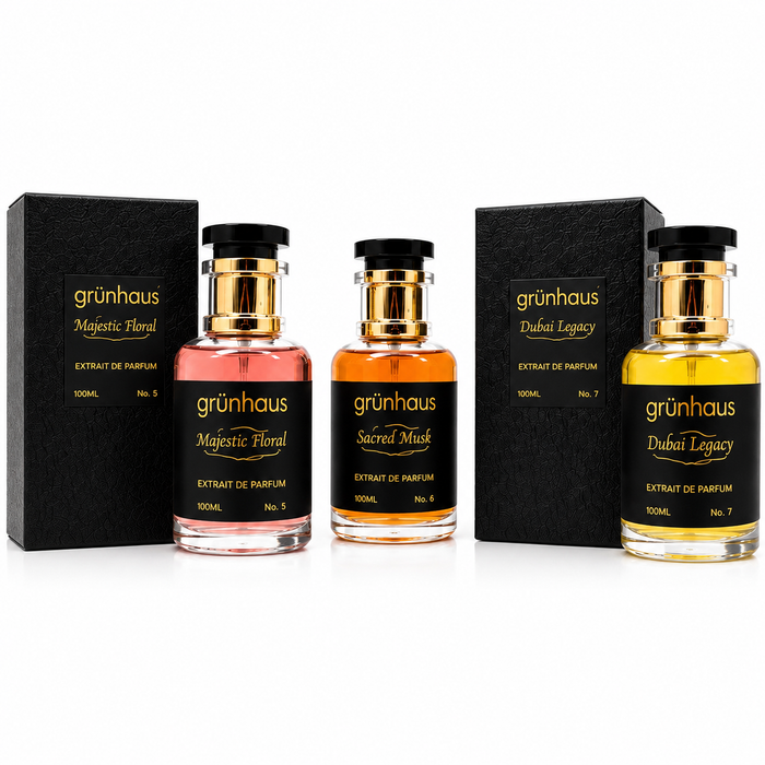 Grunhaus Majestic Floral Extrait de Parfum 100ml | Elegant Long-Lasting Unisex Perfume