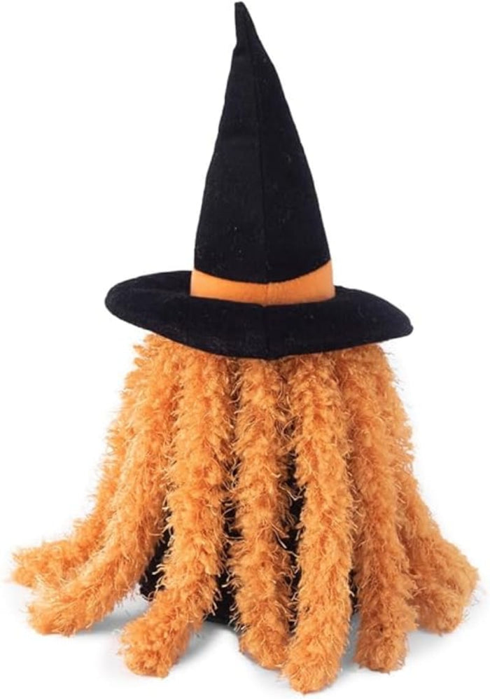 Halloween Crinkle Witch Plush Squeak Dog Toy