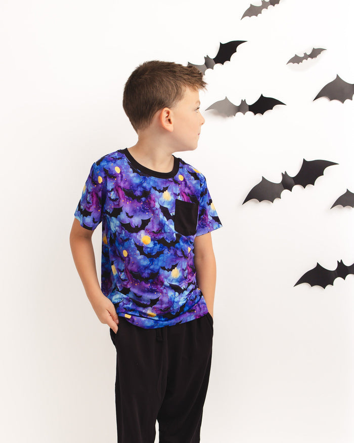 Halloween | Midnight Bats | Bamboo Pocket Tee & Joggers Set