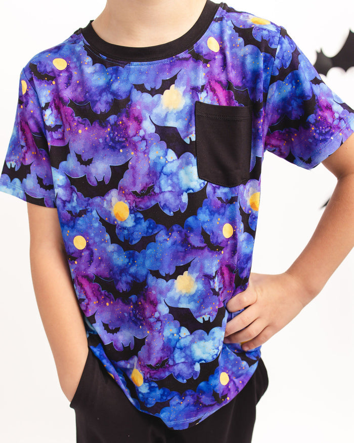 Halloween | Midnight Bats | Bamboo Pocket Tee & Joggers Set