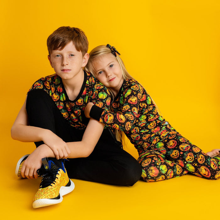 Halloween | Spooky Pumpkins | Bamboo Two-Piece Pajamas