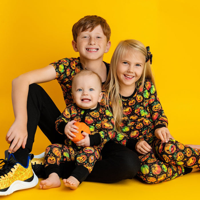 Halloween | Spooky Pumpkins | Bamboo Zipper Pajamas