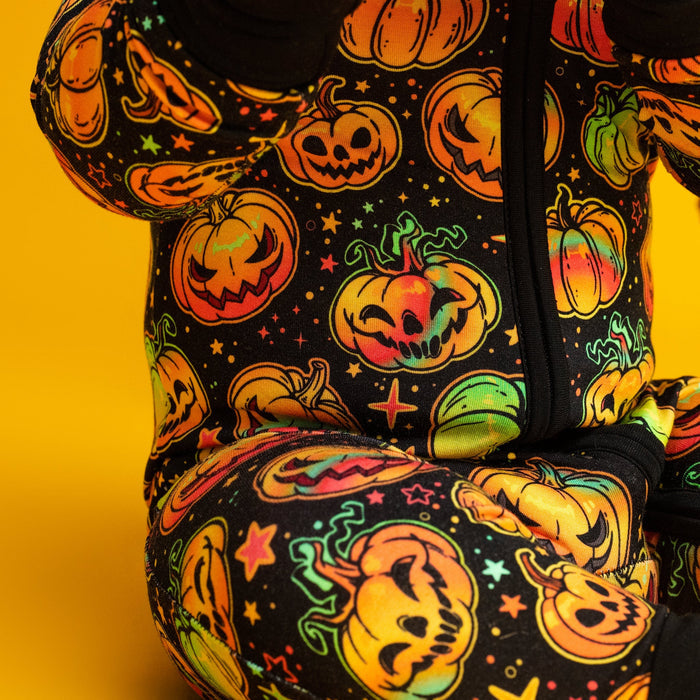 Halloween | Spooky Pumpkins | Bamboo Zipper Pajamas