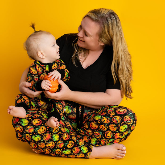 Halloween | Spooky Pumpkins | Bamboo Zipper Pajamas