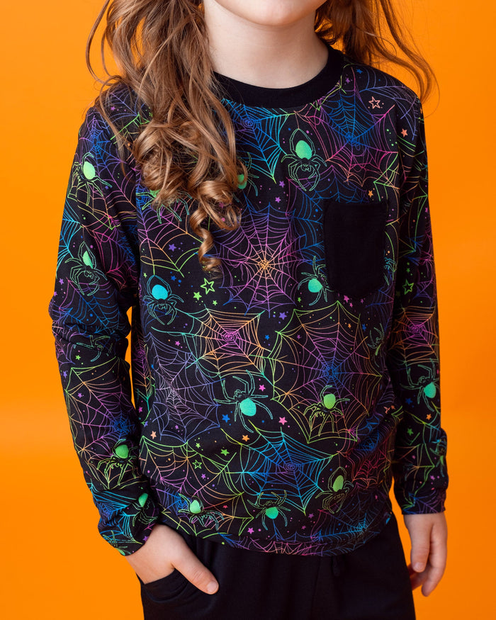 Halloween | Spooky Webs | Bamboo Pocket Tee