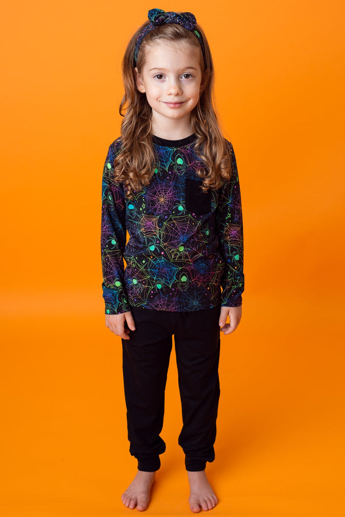 Halloween | Spooky Webs | Bamboo Pocket Tee